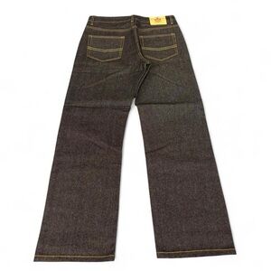 Y2K Beyond The Limit Black Raw denim baggy jeans